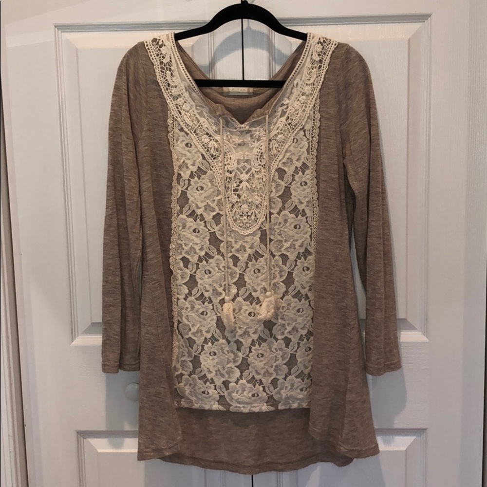Long Sleeve Lace Top
